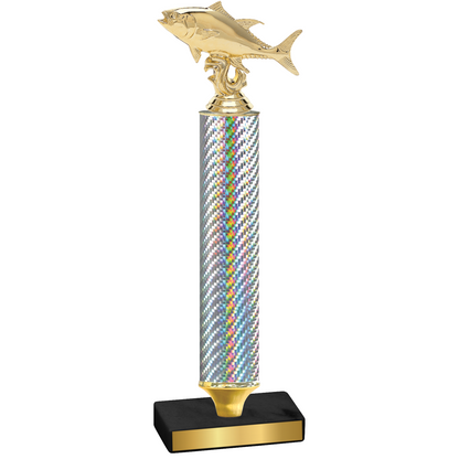 Value Silver Carbon Fiber Fishing Trophy