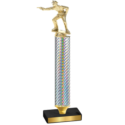 Value Silver Carbon Fiber Shooter Trophy