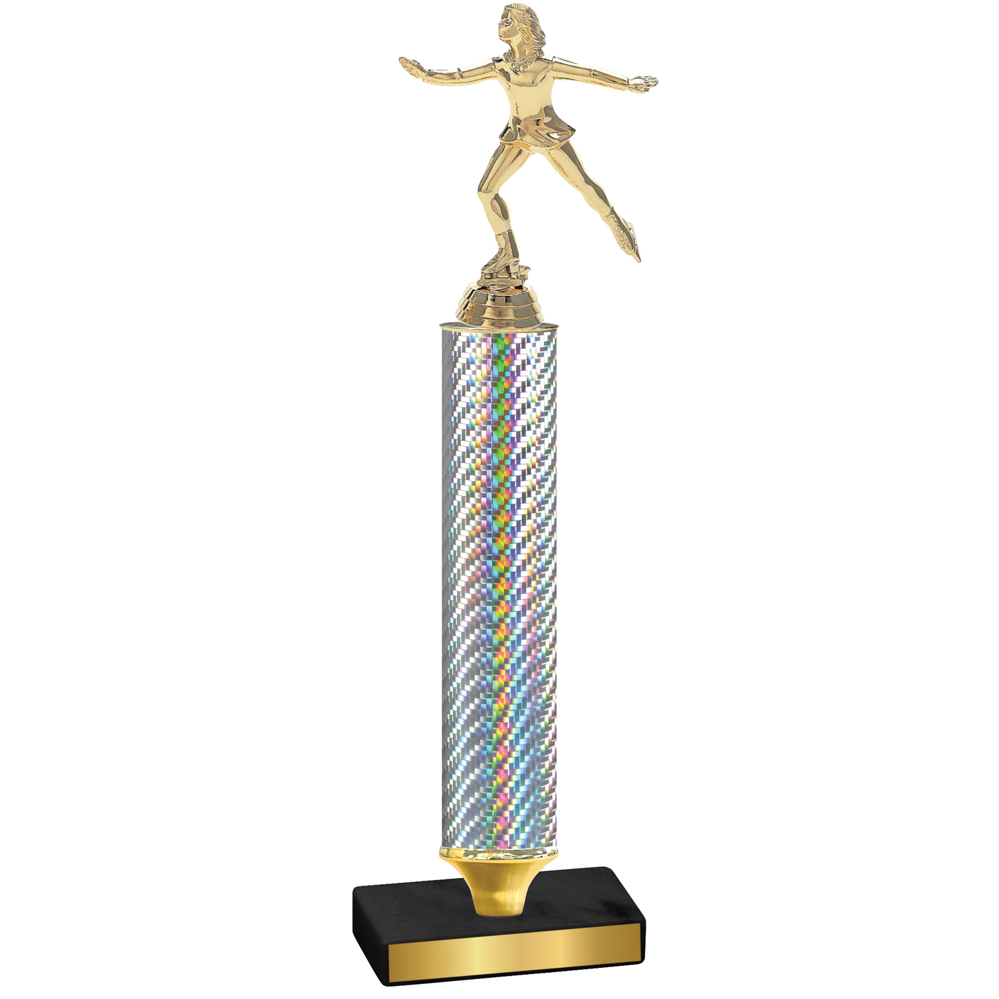 Value Silver Carbon Fiber Skater Trophy