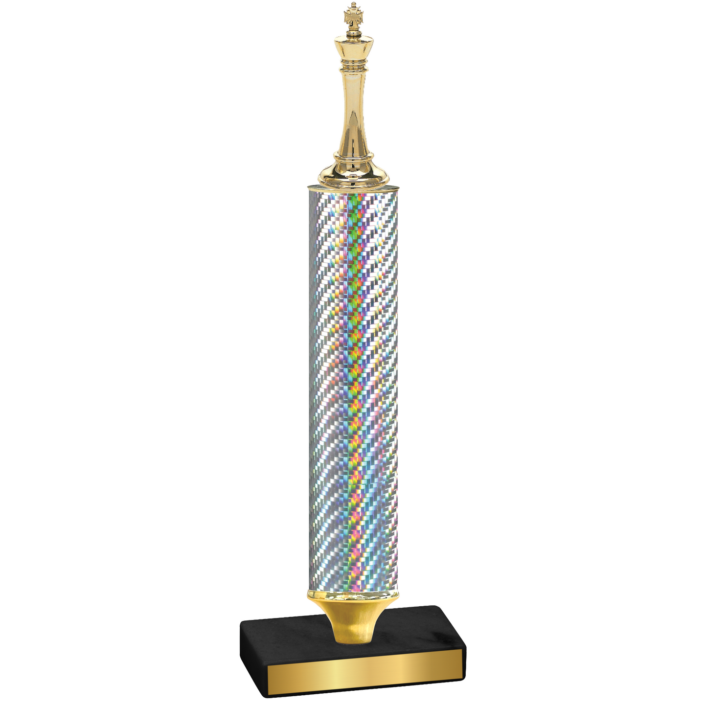 Value Silver Carbon Fiber Chess Trophy