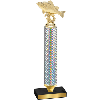 Value Silver Carbon Fiber Fishing Trophy