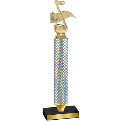 Value Silver Carbon Fiber Music Trophy