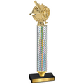 Value Silver Carbon Fiber Baseball Trophy