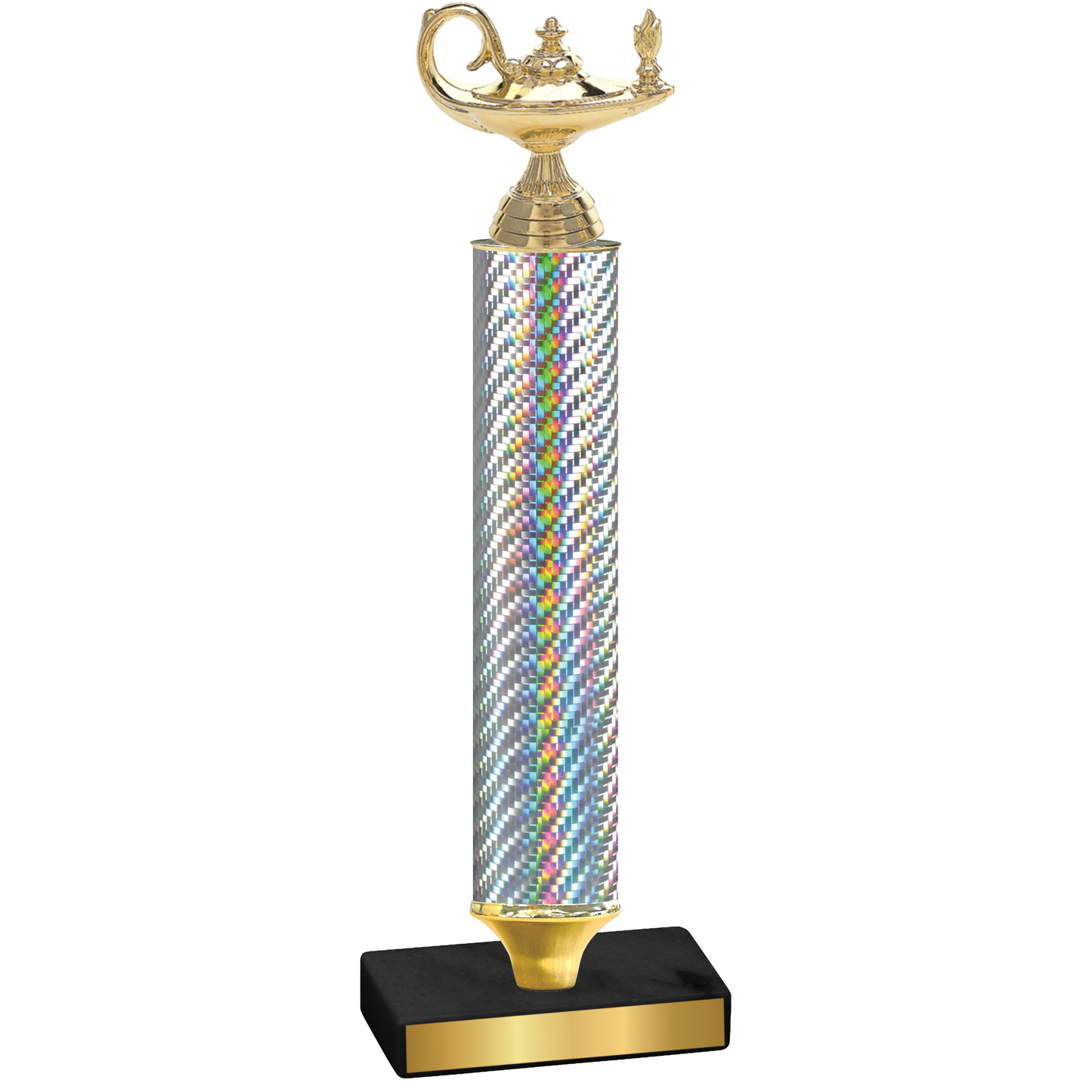 Value Silver Carbon Fiber Academics Trophy