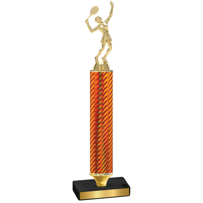 Value Orange Carbon Fiber Tennis Trophy