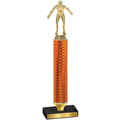 Value Orange Carbon Fiber Wrestling Trophy