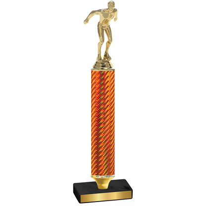 Value Orange Carbon Fiber Swimming Trophy