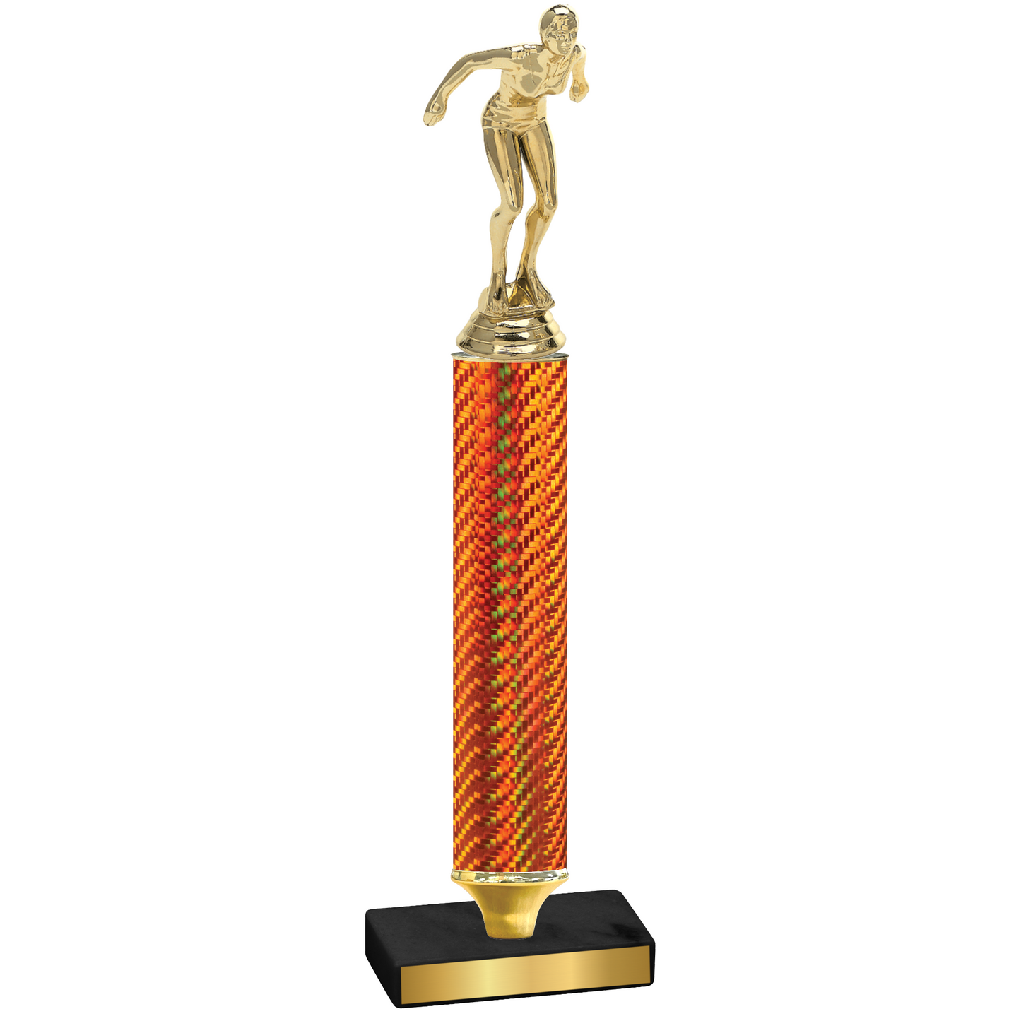 Value Orange Carbon Fiber Tennis Trophy