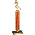 Value Orange Carbon Fiber Football Trophy