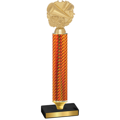 Value Orange Carbon Fiber Cheerleading Trophy