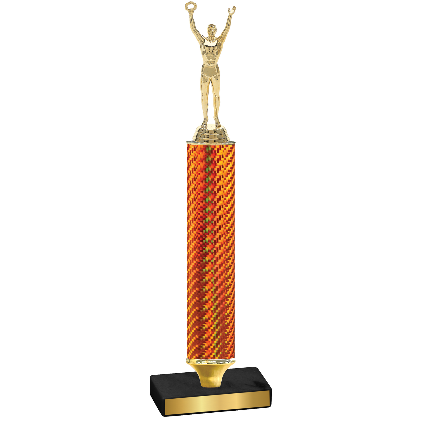 Value Orange Carbon Fiber Victory Trophy