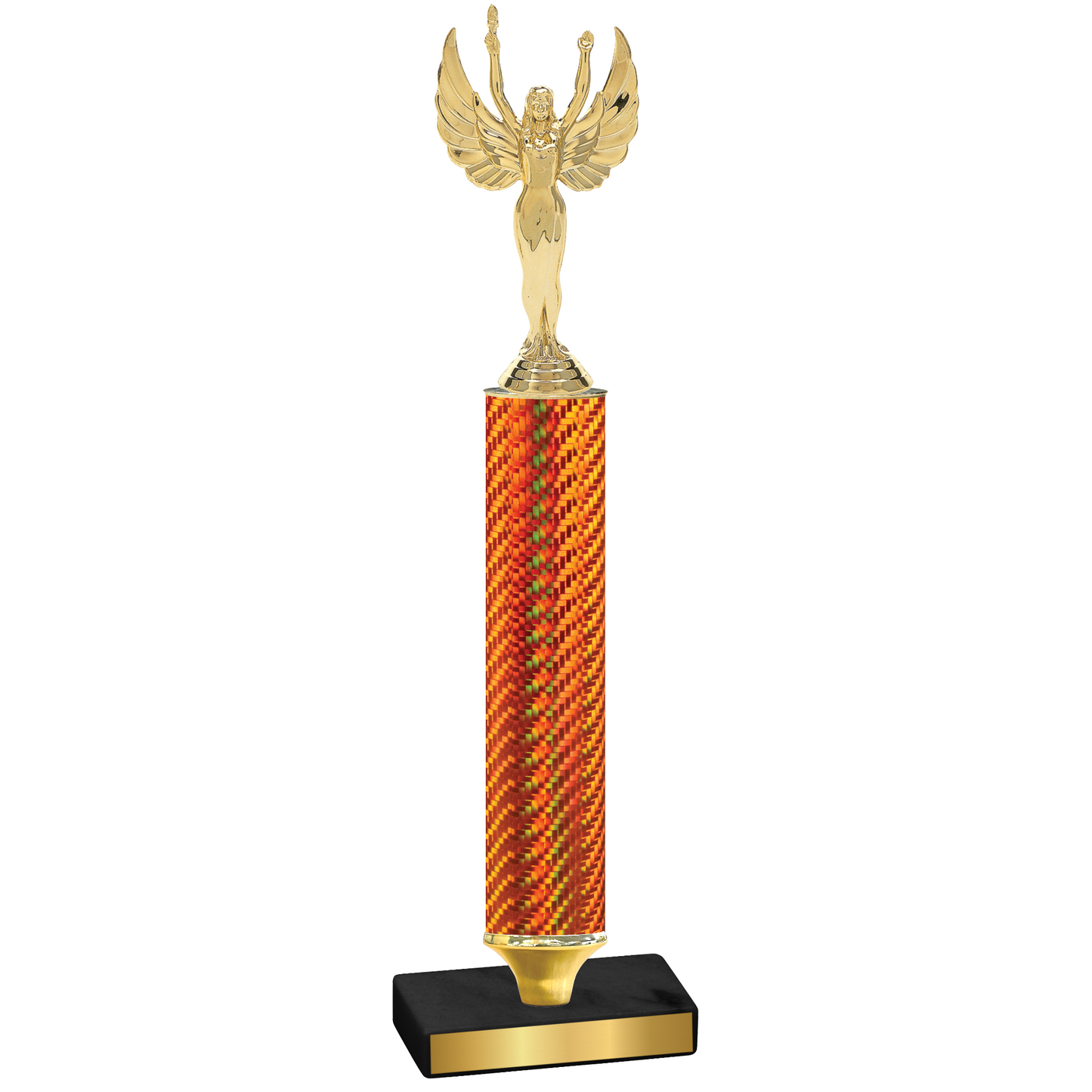 Value Orange Carbon Fiber Victory Trophy