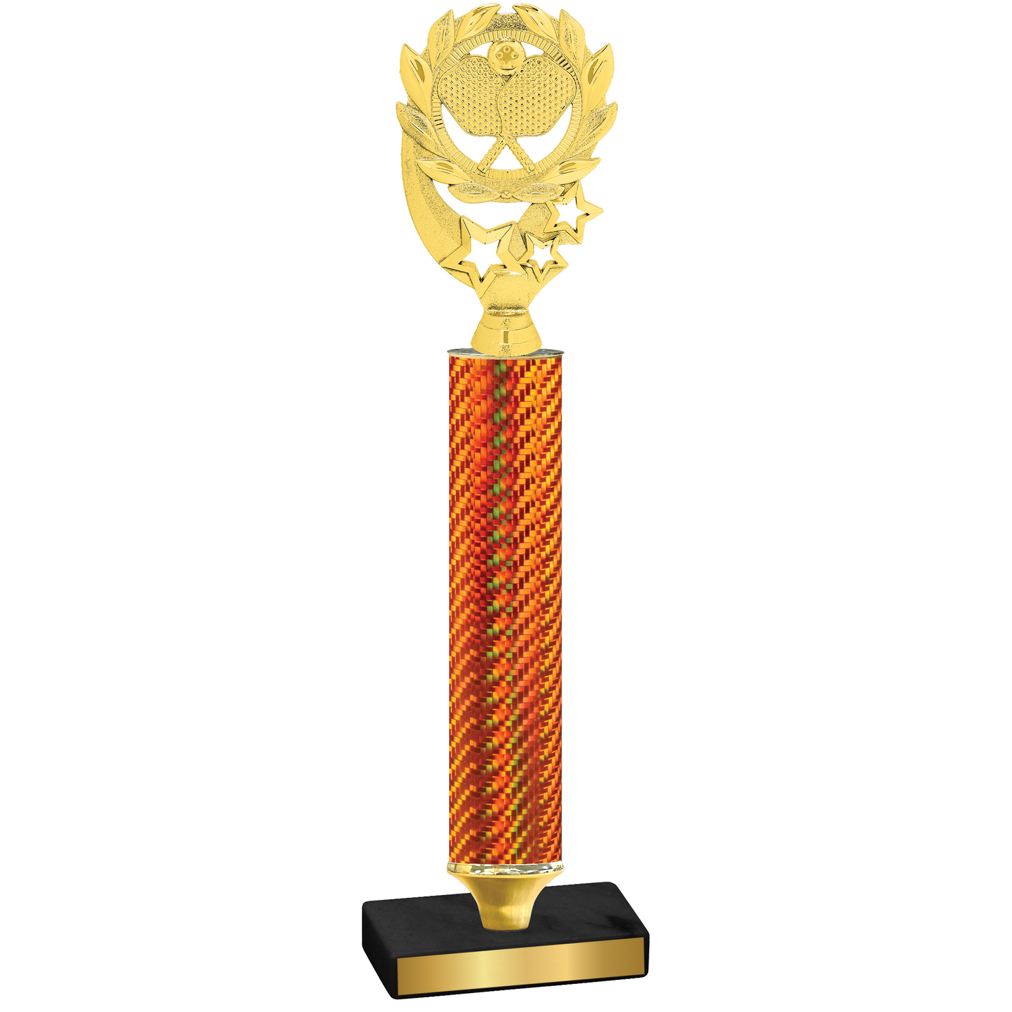 Value Orange Carbon Fiber Pickleball Trophy