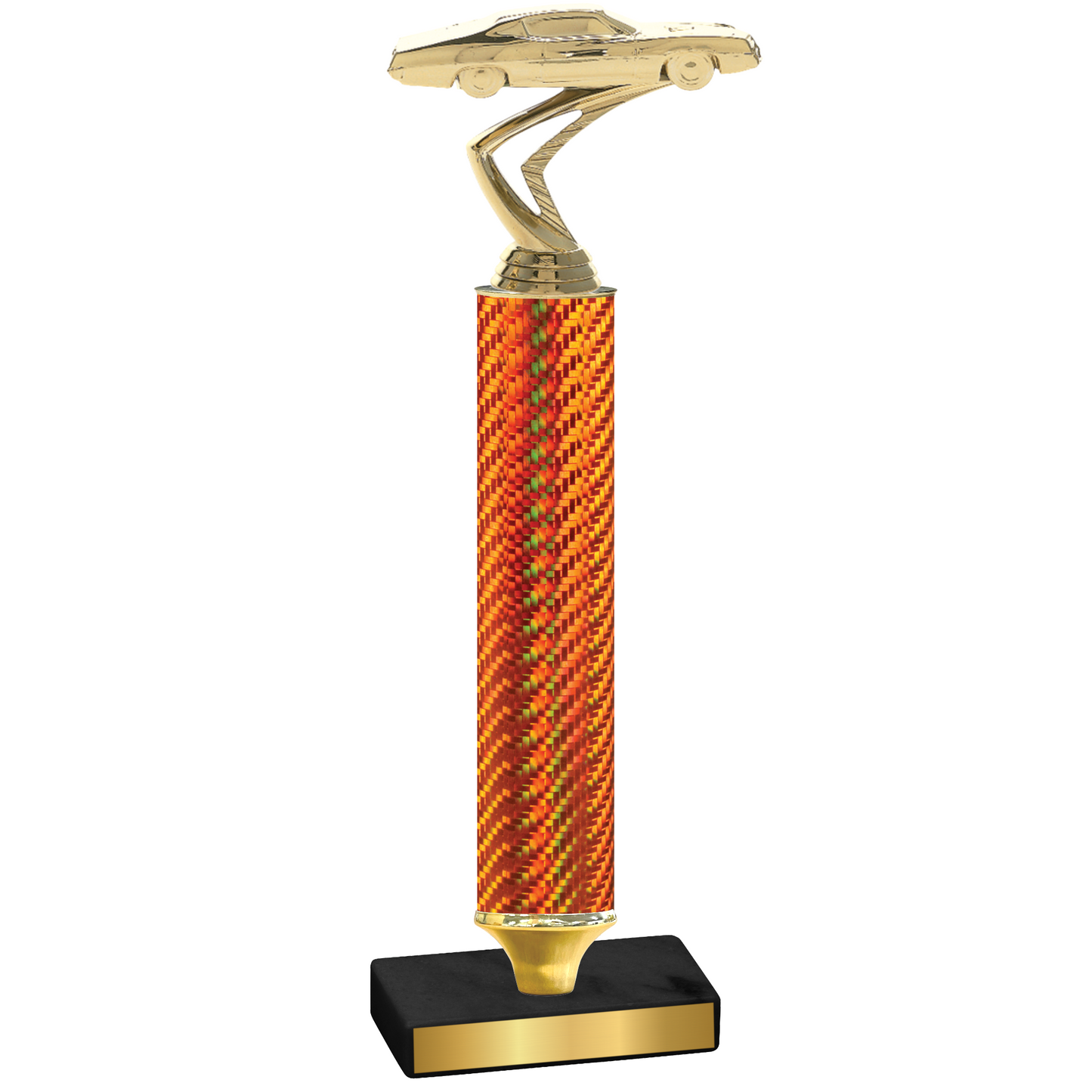 Value Orange Carbon Fiber Cars Trophy