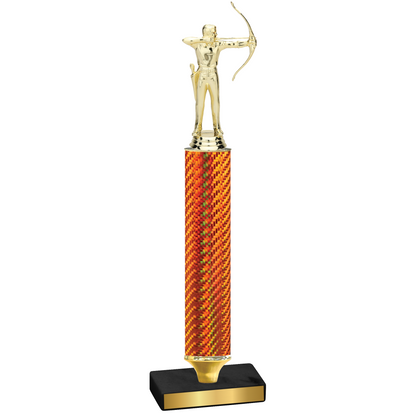 Value Orange Carbon Fiber Archery Trophy