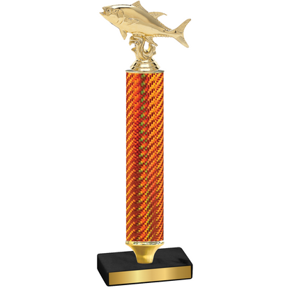 Value Orange Carbon Fiber Fishing Trophy