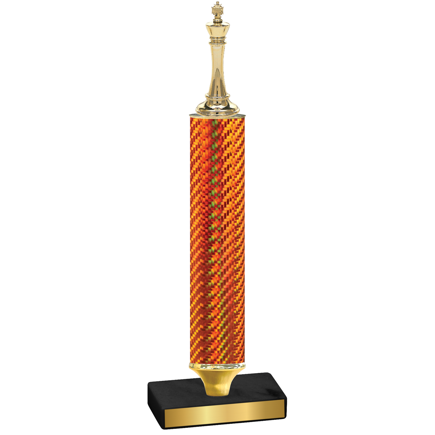 Value Orange Carbon Fiber Chess Trophy