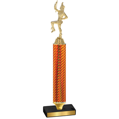 Value Orange Carbon Fiber Majorette Trophy