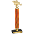Value Orange Carbon Fiber Fishing Trophy