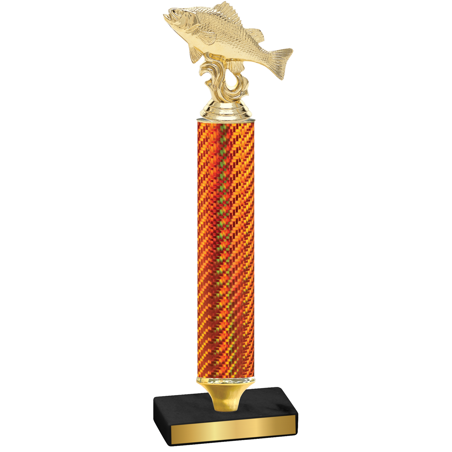 Value Orange Carbon Fiber Fishing Trophy