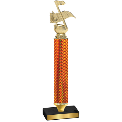 Value Orange Carbon Fiber Music Trophy