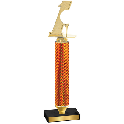 Value Orange Carbon Fiber Golf Trophy