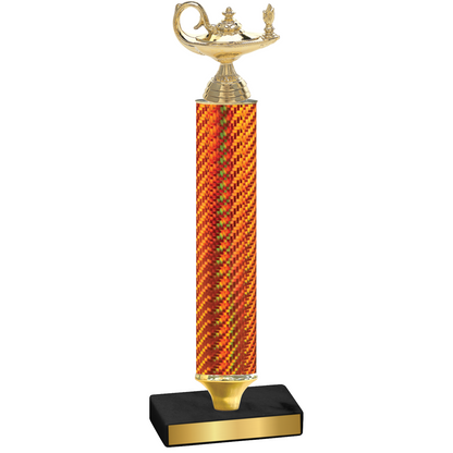 Value Orange Carbon Fiber Academics Trophy