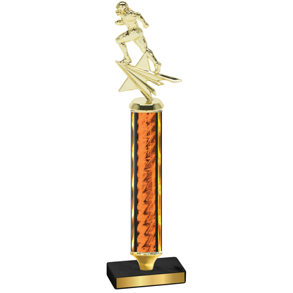 Value Orange Glacier Football Trophy