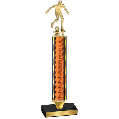 Value Orange Glacier Soccer Trophy