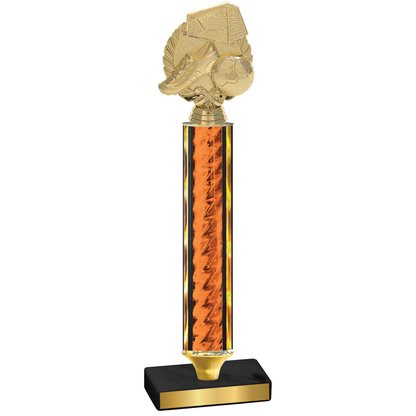 Value Orange Glacier Soccer Trophy