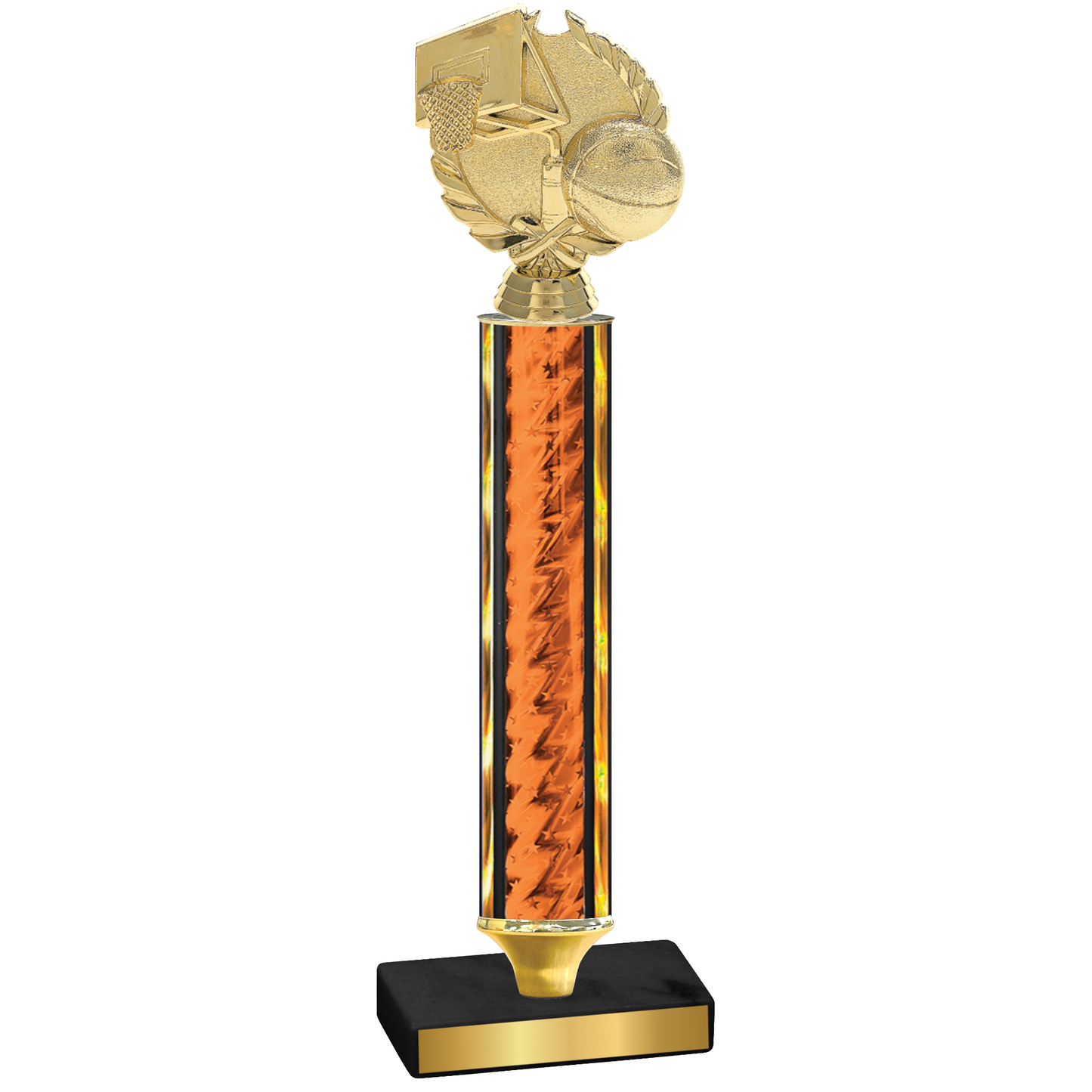 Value Orange Glacier Basketball Trophy