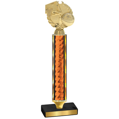 Value Orange Glacier Basketball Trophy