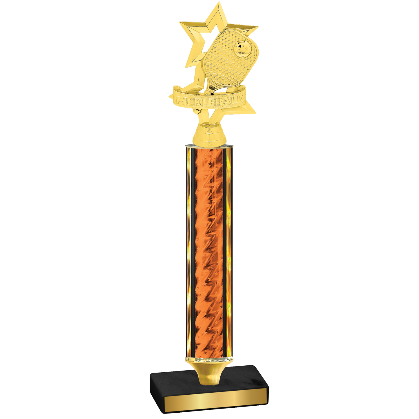 Value Orange Glacier Pickleball Trophy