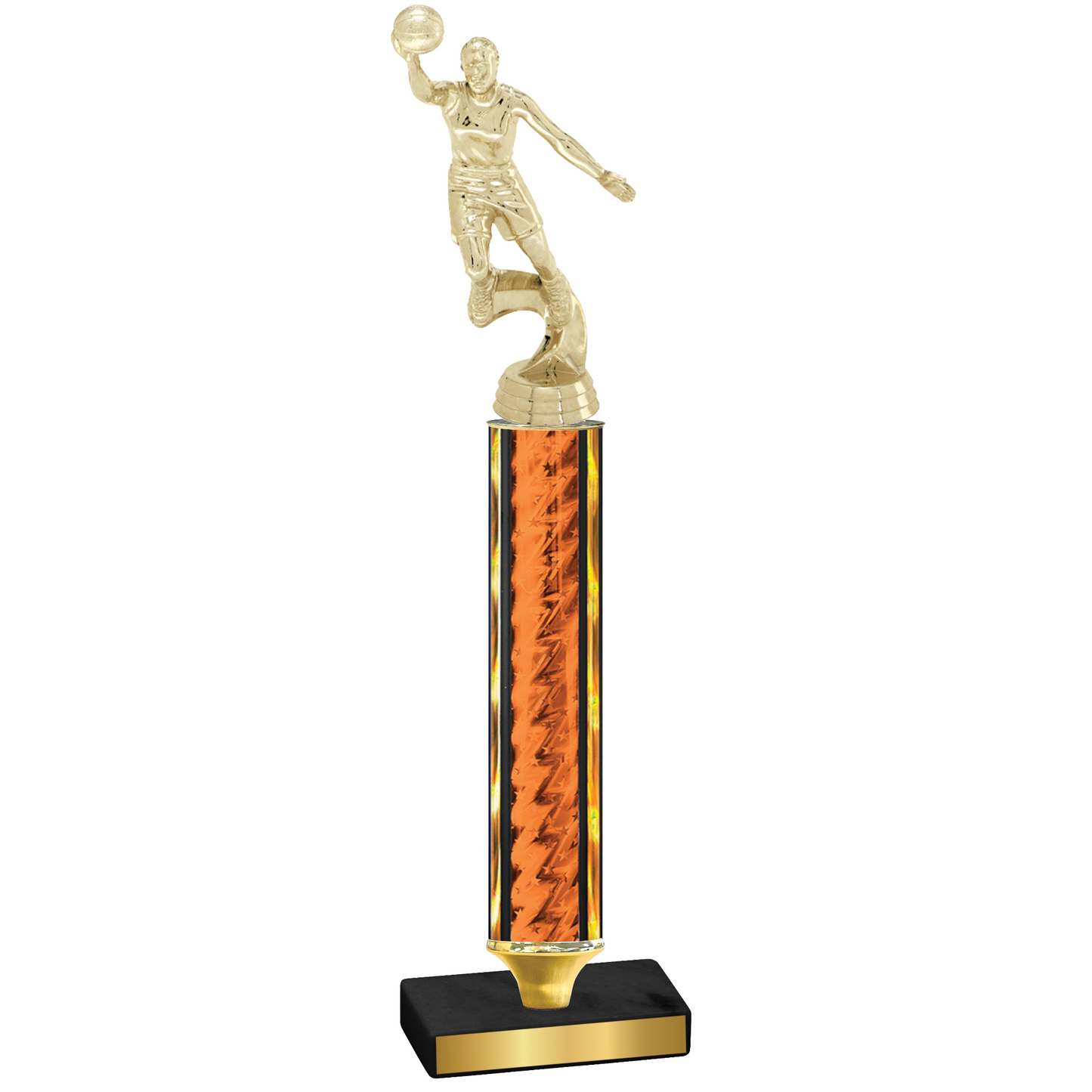 Value Orange Glacier Basketball Trophy