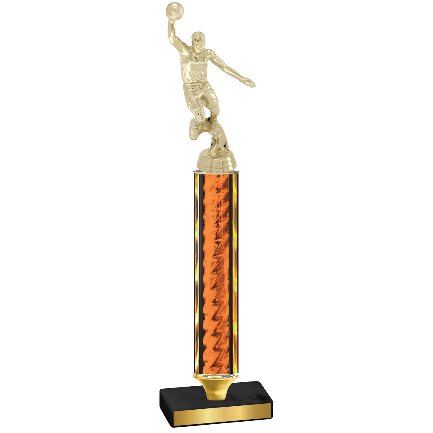 Value Orange Glacier Basketball Trophy