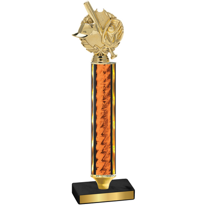 Value Orange Glacier Baseball Trophy