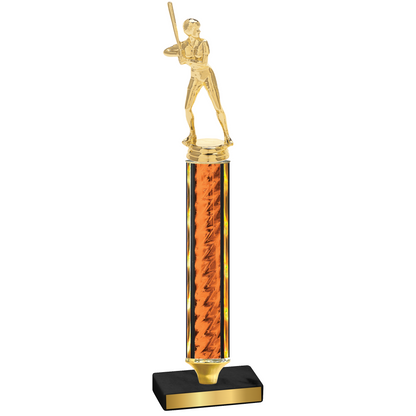 Value Orange Glacier Softball Trophy