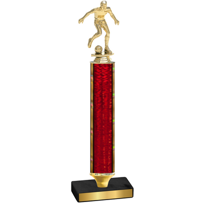 Value Red Glacier Soccer Trophy