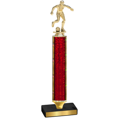 Value Red Glacier Soccer Trophy