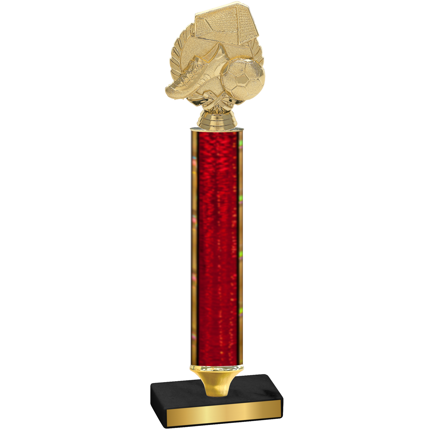 Value Red Glacier Soccer Trophy