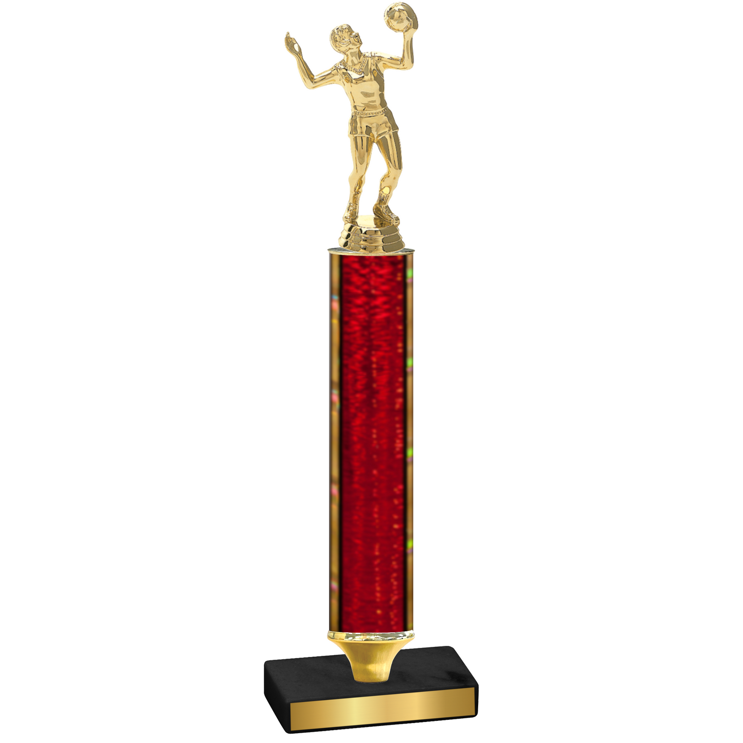 Value Red Glacier Volleyball Trophy