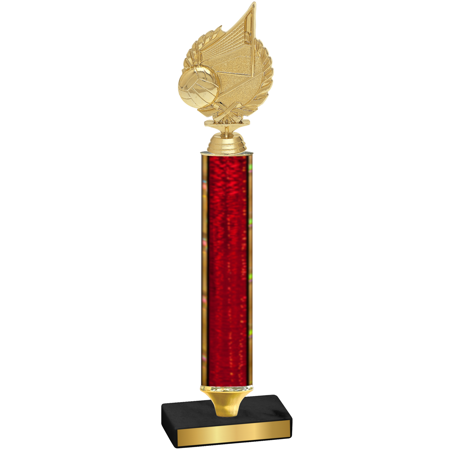 Value Red Glacier Volleyball Trophy