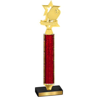 Value Red Glacier Pickleball Trophy