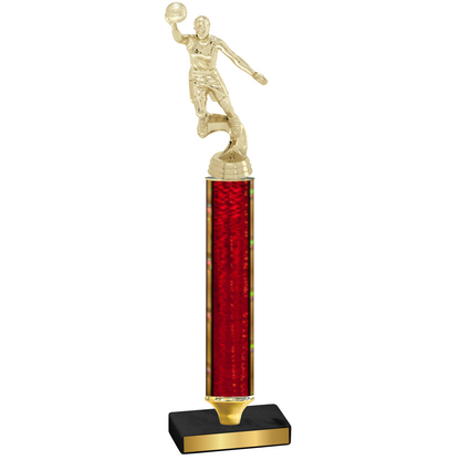 Value Red Glacier Basketball Trophy