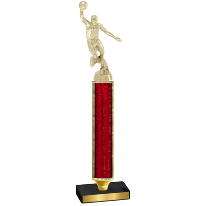 Value Red Glacier Basketball Trophy