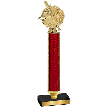 Value Red Glacier Baseball Trophy