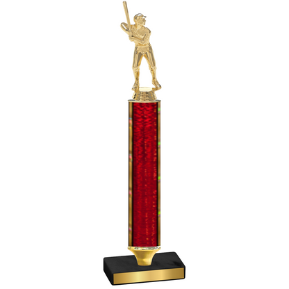 Value Red Glacier Baseball Trophy