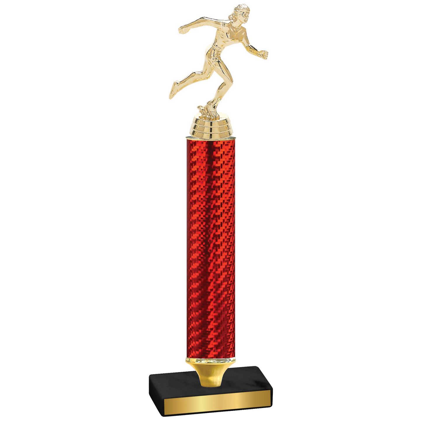 Value Red Carbon Fiber Running Trophy