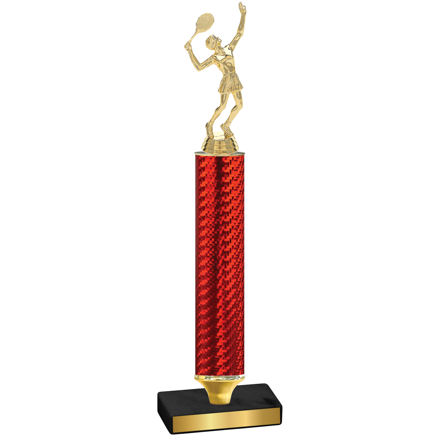 Value Red Carbon Fiber Tennis Trophy