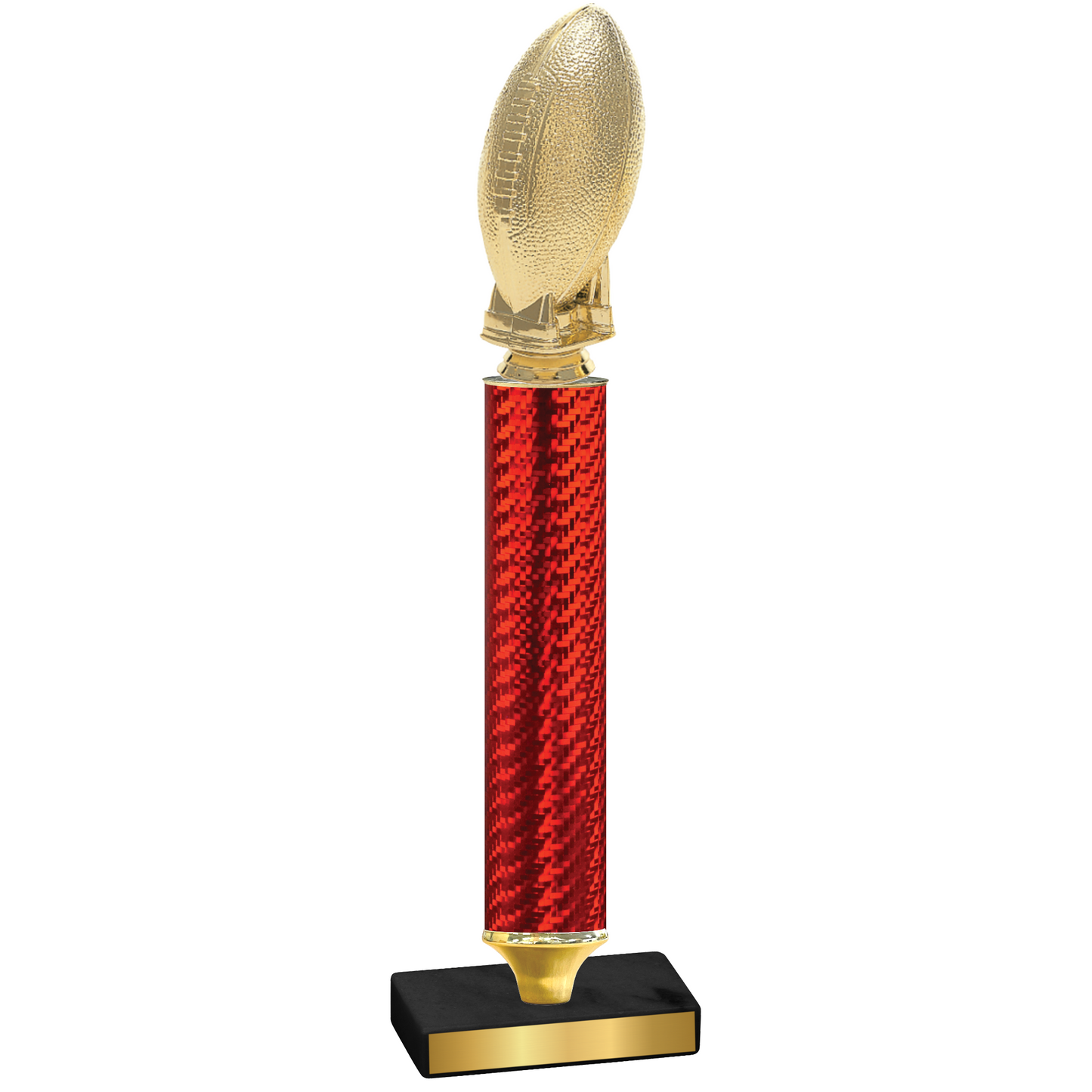 Value Red Carbon Fiber Football Trophy